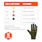 Ergodyne ANSI A4 Nitrile Coated CR Gloves, Green, Size M, PR 7042 - alternate 6